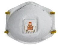 A close up of the front of a mask